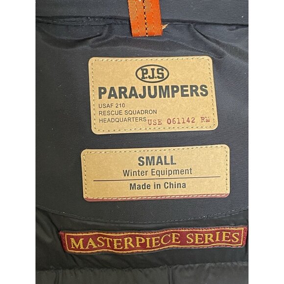 Parajumpers Coat Womens Long Bear Long Jacket Black Size Small S Down Hooded - Picture 15 of 16